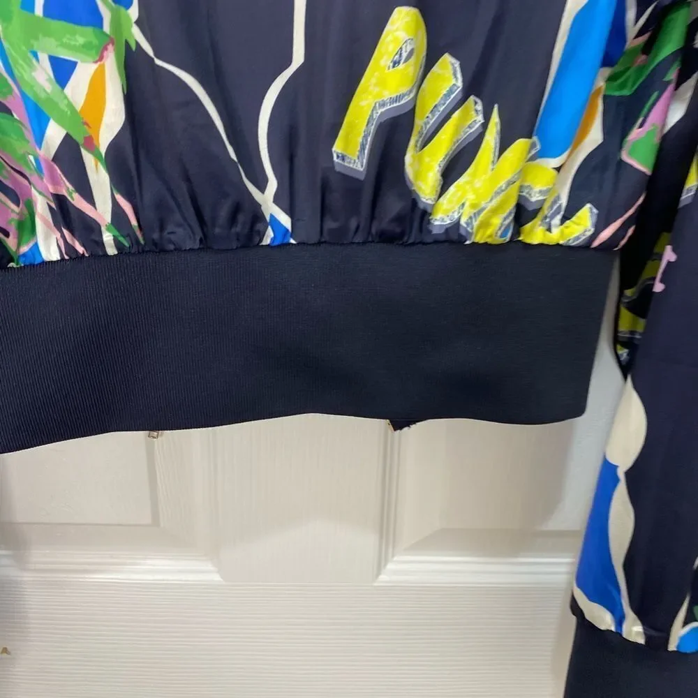 Her.. Bottari zip front long sleeve crop jacket, size small - Picture 13 of 13
